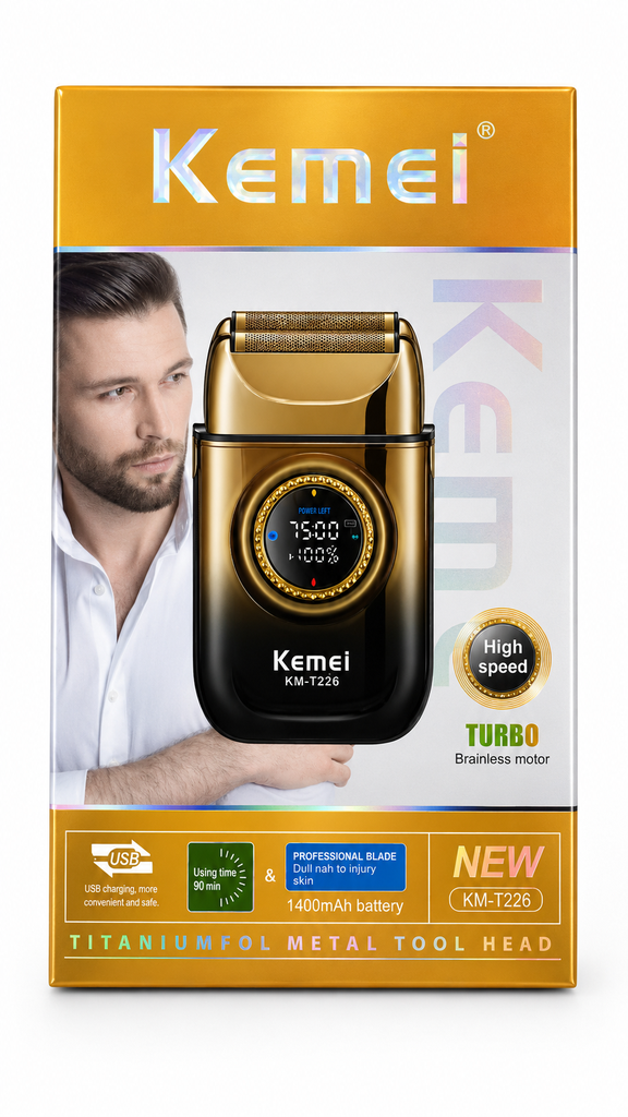 [KEMEI-SHAVER-KMT226] Shaver Kemei Profesional KM-T226 Turbo