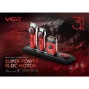 VGR Professional Barber Combo 3 en 1 – Máquina, Trimmer y Shaver