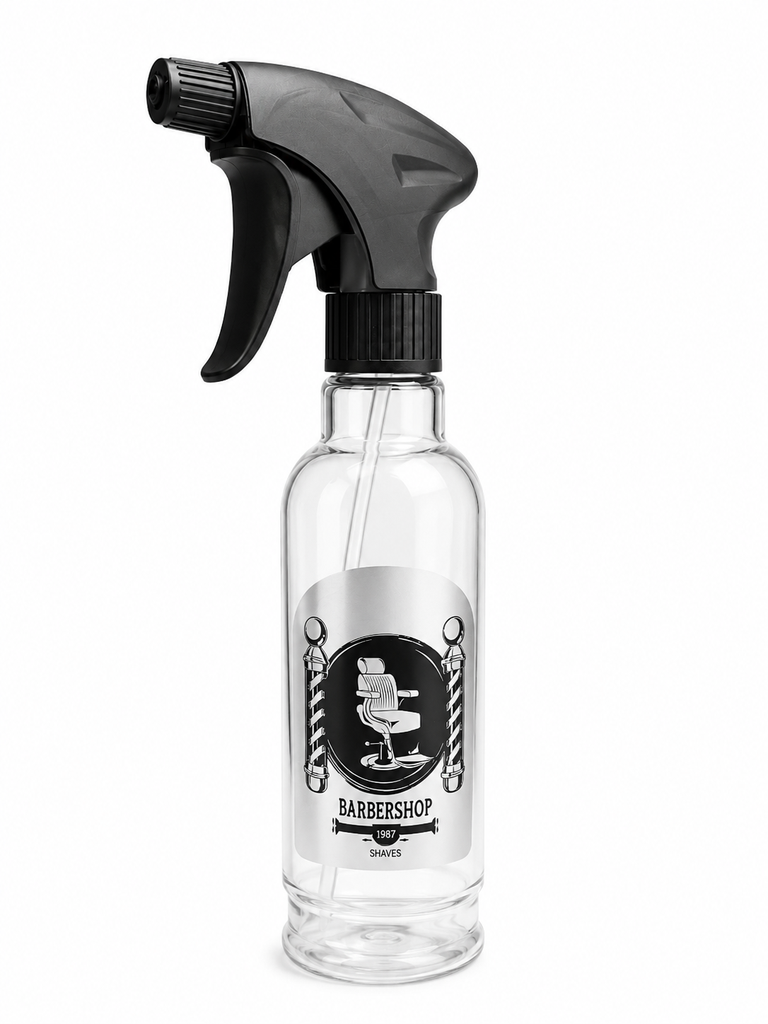 [ATM-300-TR] Atomizador Profesional Transparente para Barbería – 300 ml