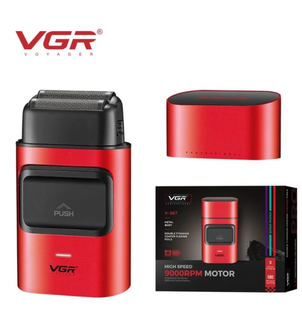 VGR V-307 Afeitadora Profesional de Doble Lámina (Foil Shaver)