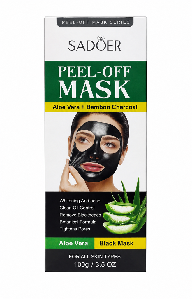 [SAD-PEEL-100] Mascarilla SADOER Peel-Off Mask Aloe Vera + Bamboo Charcoal 100 g