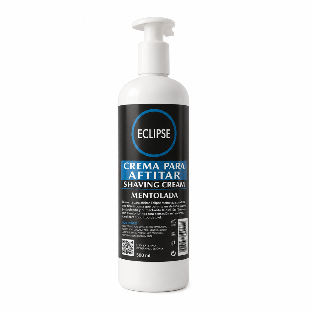 [ECL-SHAV-MENT-500] Eclipse Crema para Afeitar Mentolada – 500 ml