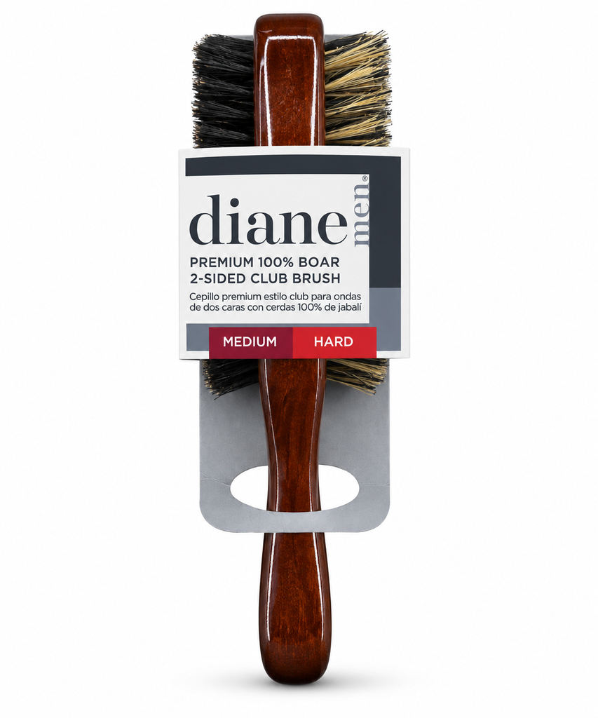 [DIA-D8115] Cepillo Diane Men Premium 100% Jabalí Doble Cara – Medium/Hard