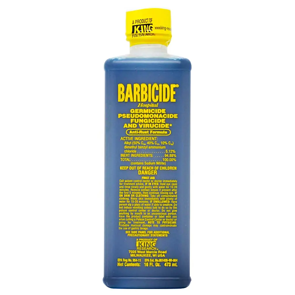 [BARB-56420-64OZ] BARBICIDE CONCENTRADO DESINFECTANTE PROFESIONAL PARA BARBERÍA Y SALÓN – 64 OZ (1.89 L)