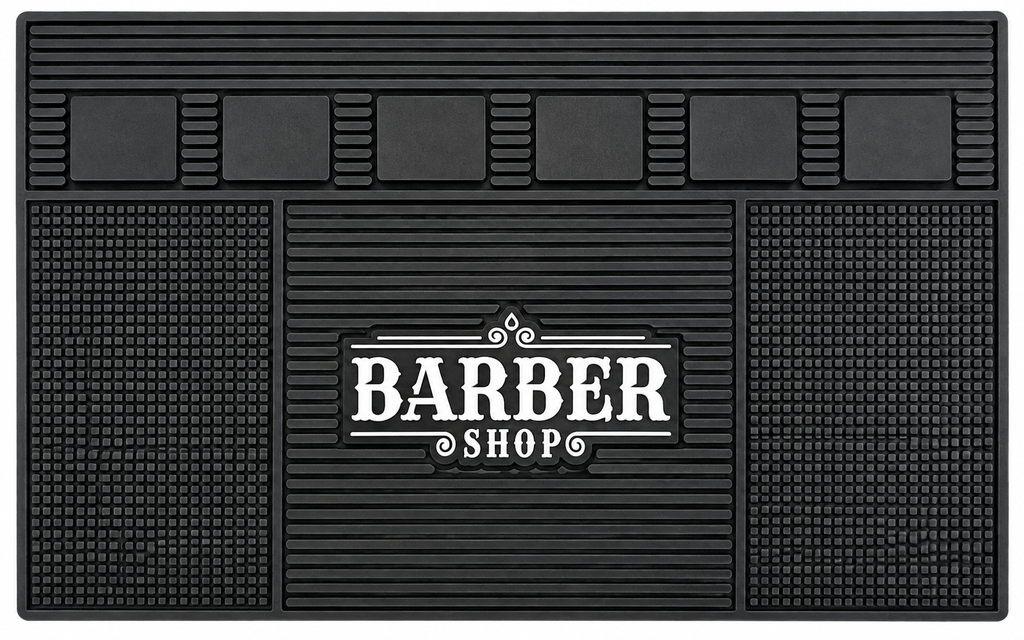 [ALF-ORG-BARBER-BLK] Alfombra Organizadora Barber Shop para Herramientas