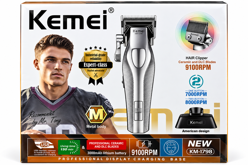 [KEM-KM1798] Máquina de Corte Profesional Kemei KM-1798 – 9100 RPM
