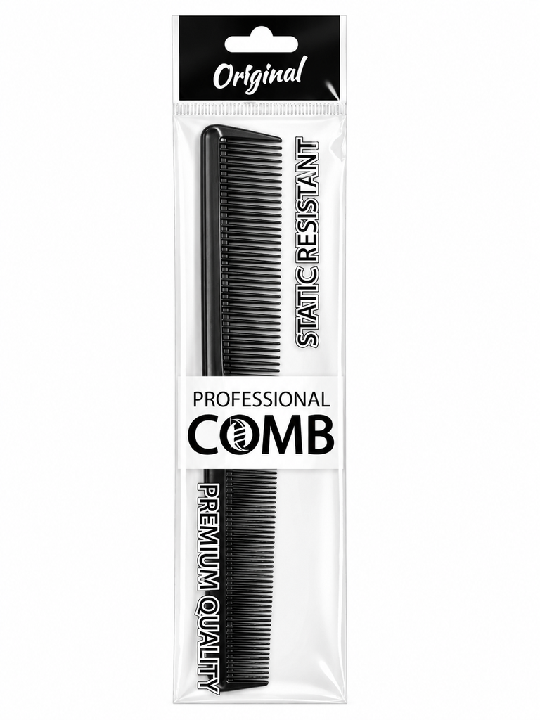 [COMB-BLK-GRD] Peine Profesional Corte Degradado Negro