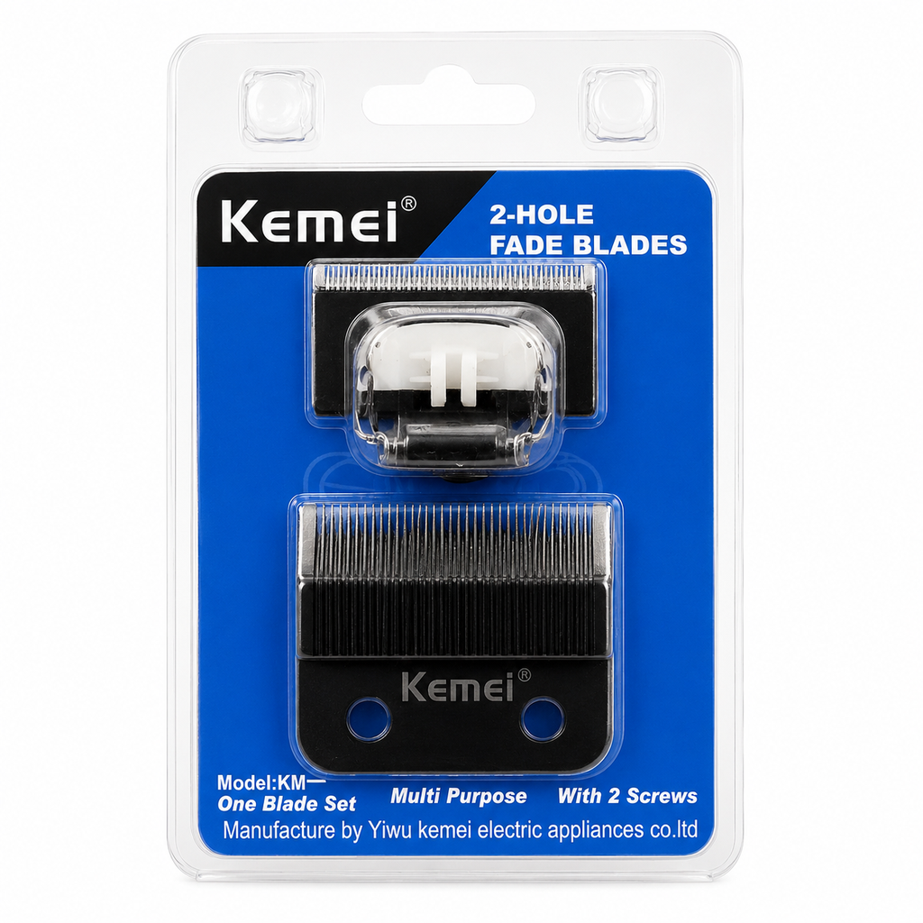 [KEMEI-BLADE-KM2296] Cuchilla Fade Kemei 2-Hole para Clipper KM-2296