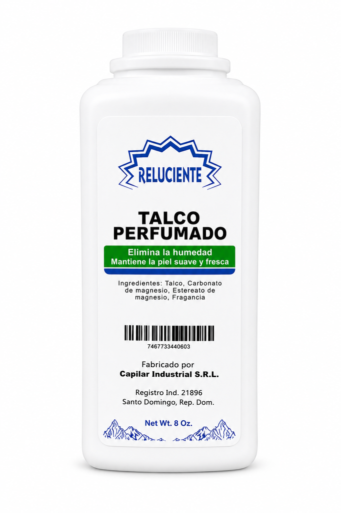 [MS-REL-TALCO-8OZ] Reluciente Talco Perfumado Profesional