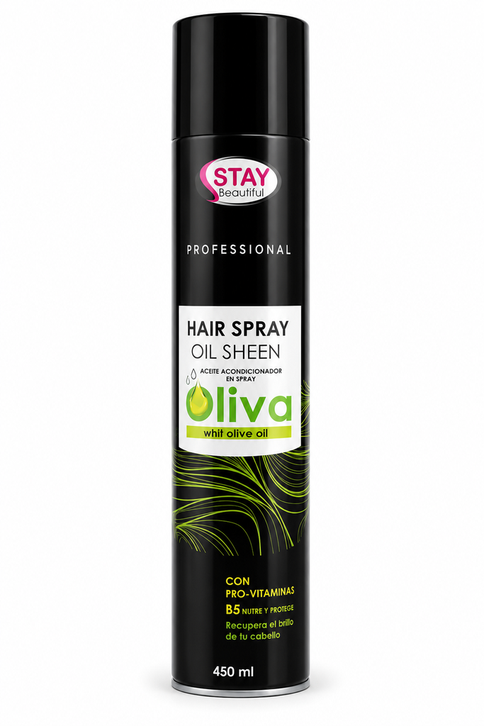 [SB-HSOS-450] Fijador | Stay Beautiful Professional Hair Spray Oil Sheen - Oliva