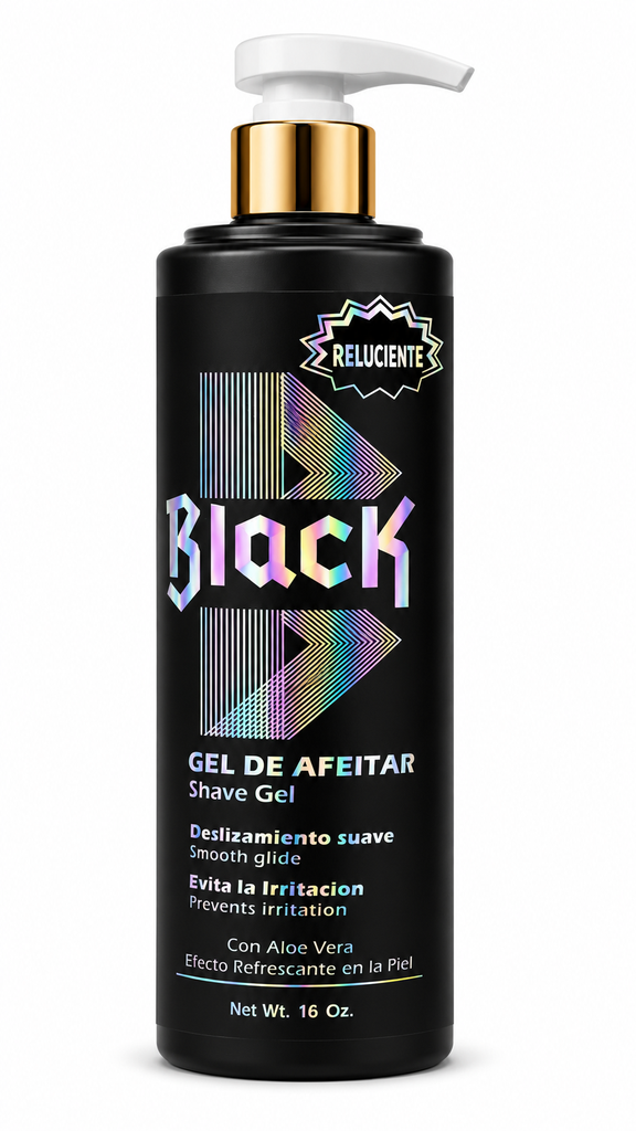 Reluciente Black Gel de Afeitar con Aloe Vera