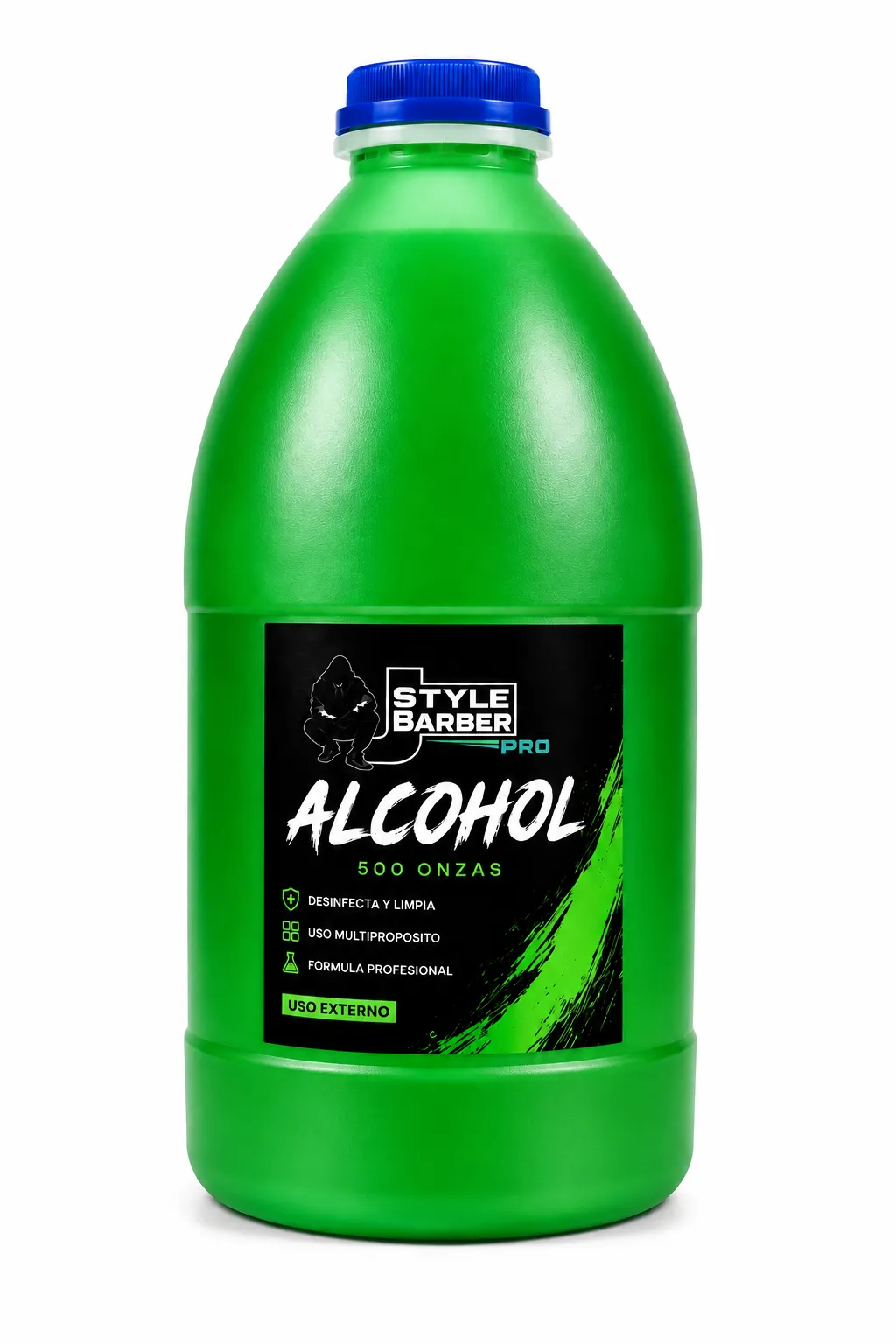 [JST-ALC64-VER] Alcohol JSTYLE Fresh Barber Spray 1/2 Galón - (64 onz) (Verde)
