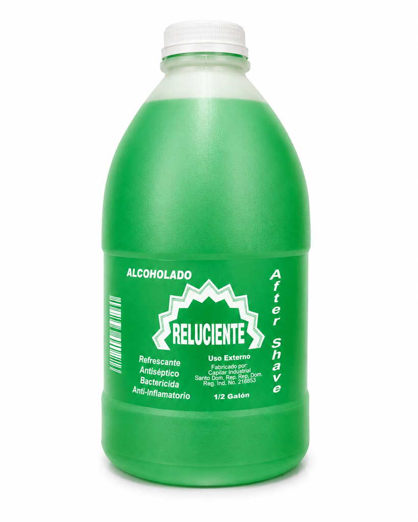 [MS-REL-ALC-GRN] Reluciente Alcohol Aromatizado 1/2 Galón (Verde)