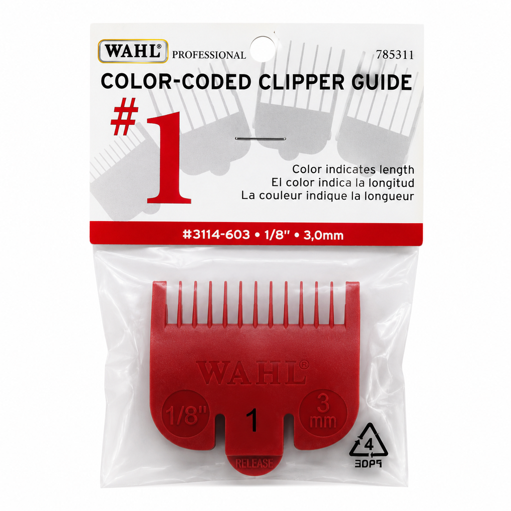 [WAHL-GD-1-RED] Peine Guía Wahl Color Coded #1 Rojo 3 mm (1/8")