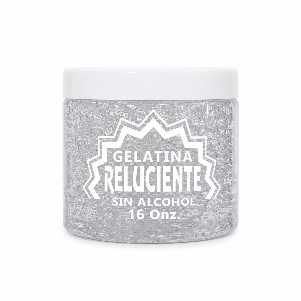 [REL-GEL-16-TRA] Gelatina Reluciente Wet Gel, Sin Alcohol (16 oz, Transparente)
