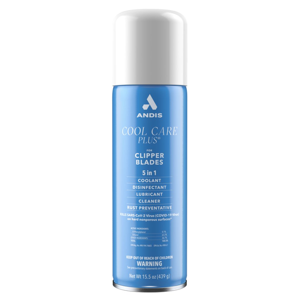 [AND-COOLCARE-439] Andis Cool Care Plus – Spray 5 en 1 para Cuchillas – 15.5 oz (439 g)