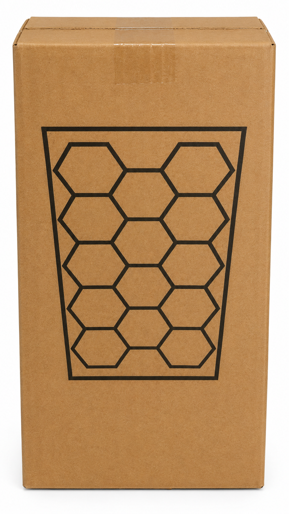 [HEXAGON-LED-GARAGE] Luces LED de techo de 14 Hexagonales, Marco Incluido para Barbería, Taller y Detailing