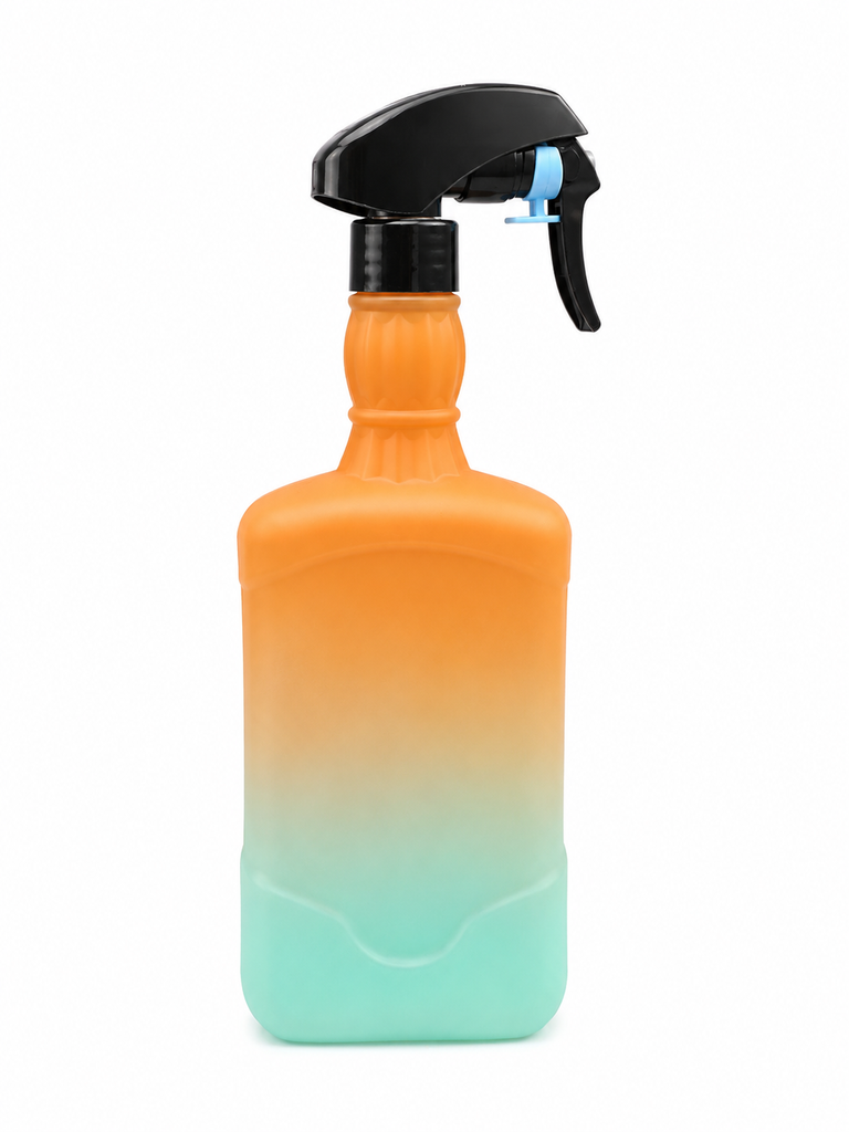 [ATM-300-CL-NARTUR] Atomizador Profesional para Barbería – Degradado Naranja/Turquesa (Diseño Clásico)