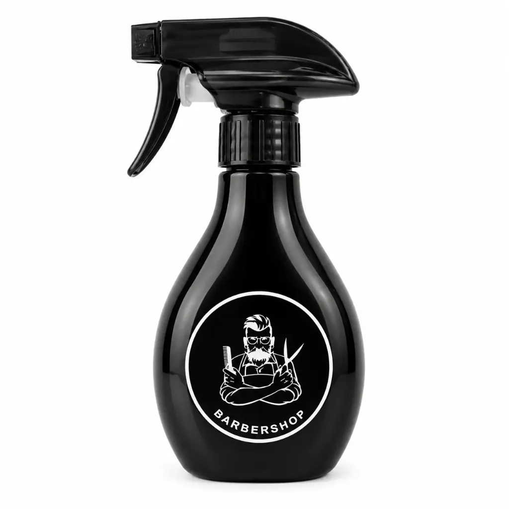 [ATM-300-NEG] Atomizador Profesional Ámbar para Barbería – 300 ml (Negro)