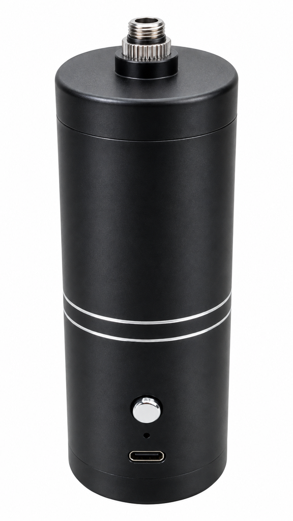 [AERO-BASE-COMP-BLK] Base Compresora Recargable para Aerógrafo – Negro