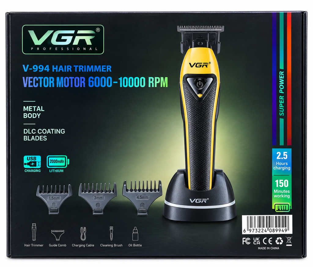 Trimmer Profesional VGR V-994 Vector Motor 10,000 RPM